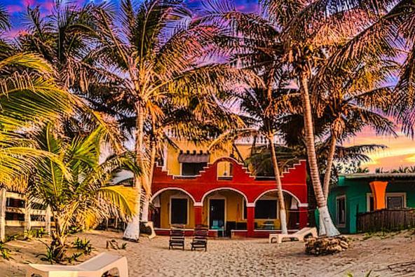 Beachfront Hacienda Del Cuyo Groundfloor El Cuyo Exterior foto